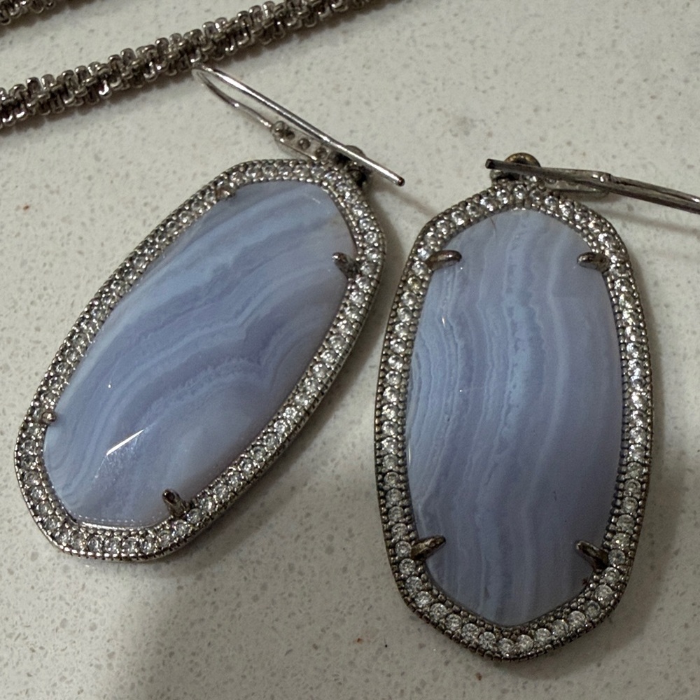 Kendra Scott Purple/Blue Agate Jewelry Set - Picture 2 of 5